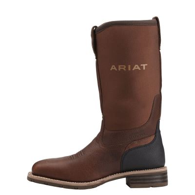 Ariat Western: Hybrid All Weather Waterproof Steel Toe Zapatos de Seguridad Hombre - Marrones (VPOSL